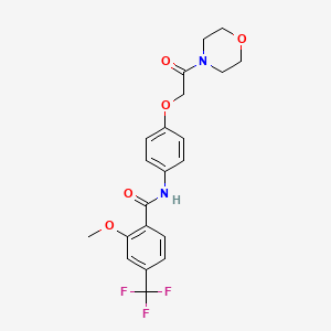 2-methoxy-N-[4-(2-morpholin-4-yl-2-oxoethoxy)phenyl]-4-(trifluoromethyl)benzamide