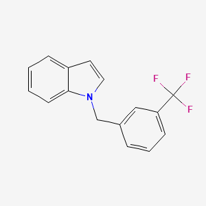 molecular formula C16H12F3N B4332101 1-[3-(trifluoromethyl)benzyl]-1H-indole 