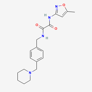 molecular formula C19H24N4O3 B4332300 N-(5-methylisoxazol-3-yl)-N'-[4-(piperidin-1-ylmethyl)benzyl]ethanediamide 