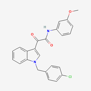 molecular formula C24H19ClN2O3 B4332379 2-[1-(4-chlorobenzyl)-1H-indol-3-yl]-N-(3-methoxyphenyl)-2-oxoacetamide 