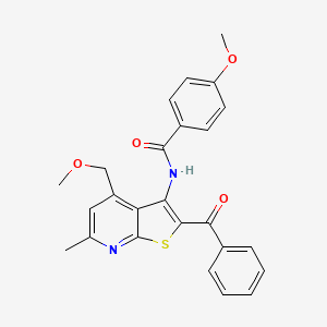 molecular formula C25H22N2O4S B4332519 N-[2-benzoyl-4-(methoxymethyl)-6-methylthieno[2,3-b]pyridin-3-yl]-4-methoxybenzamide 