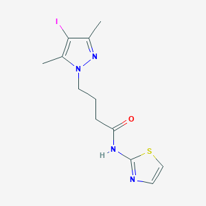 4-(4-iodo-3,5-dimethyl-1H-pyrazol-1-yl)-N-1,3-thiazol-2-ylbutanamide