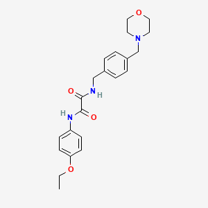 molecular formula C22H27N3O4 B4332590 N-(4-ethoxyphenyl)-N'-[4-(morpholin-4-ylmethyl)benzyl]ethanediamide 