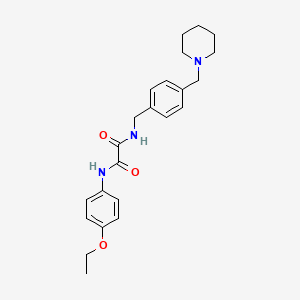 molecular formula C23H29N3O3 B4332596 N-(4-ethoxyphenyl)-N'-[4-(piperidin-1-ylmethyl)benzyl]ethanediamide 