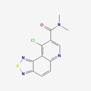 9-chloro-N,N-dimethyl[1,2,5]thiadiazolo[3,4-f]quinoline-8-carboxamide