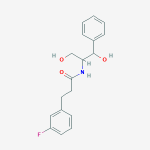 3-(3-fluorophenyl)-N-[2-hydroxy-1-(hydroxymethyl)-2-phenylethyl]propanamide