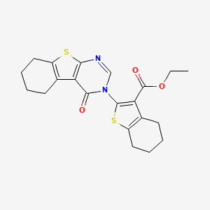 ethyl 2-(4-oxo-5,6,7,8-tetrahydro[1]benzothieno[2,3-d]pyrimidin-3(4H)-yl)-4,5,6,7-tetrahydro-1-benzothiophene-3-carboxylate