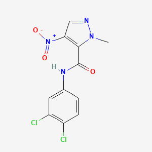 N-(3,4-dichlorophenyl)-1-methyl-4-nitro-1H-pyrazole-5-carboxamide