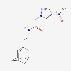 N-[2-(1-adamantyl)ethyl]-2-(4-nitro-1H-pyrazol-1-yl)acetamide