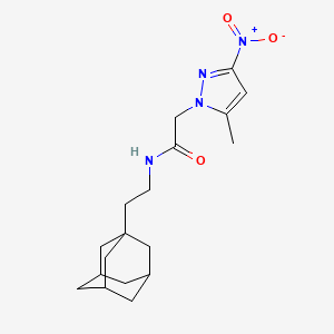 N-[2-(1-adamantyl)ethyl]-2-(5-methyl-3-nitro-1H-pyrazol-1-yl)acetamide