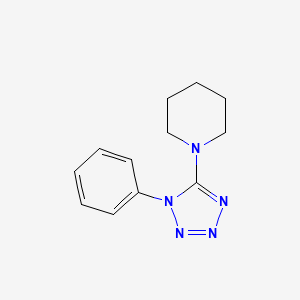 molecular formula C12H15N5 B4332747 1-(1-phenyl-1H-tetrazol-5-yl)piperidine 