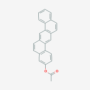 molecular formula C24H16O2 B043328 3-Acetoxydibenz[a,h]anthracene CAS No. 72378-87-1