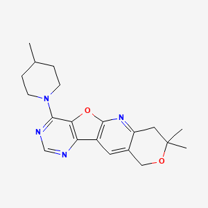 8,8-dimethyl-4-(4-methylpiperidin-1-yl)-7,10-dihydro-8H-pyrano[3'',4'':5',6']pyrido[3',2':4,5]furo[3,2-d]pyrimidine