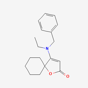 4-[benzyl(ethyl)amino]-1-oxaspiro[4.5]dec-3-en-2-one