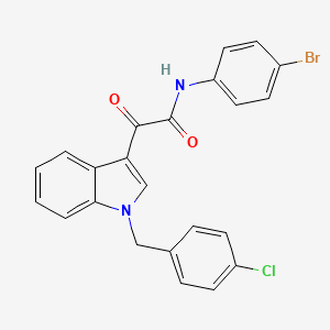 N-(4-bromophenyl)-2-[1-(4-chlorobenzyl)-1H-indol-3-yl]-2-oxoacetamide