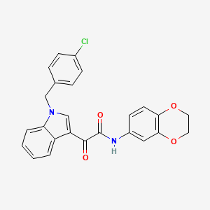 2-[1-(4-chlorobenzyl)-1H-indol-3-yl]-N-(2,3-dihydro-1,4-benzodioxin-6-yl)-2-oxoacetamide