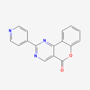 molecular formula C16H9N3O2 B4332978 2-pyridin-4-yl-5H-chromeno[4,3-d]pyrimidin-5-one 