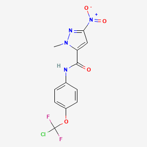 N-{4-[chloro(difluoro)methoxy]phenyl}-1-methyl-3-nitro-1H-pyrazole-5-carboxamide