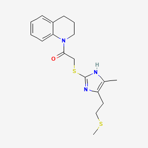 1-[({4-methyl-5-[2-(methylthio)ethyl]-1H-imidazol-2-yl}thio)acetyl]-1,2,3,4-tetrahydroquinoline