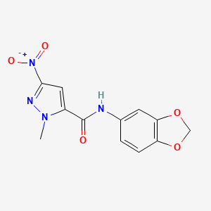 N-1,3-benzodioxol-5-yl-1-methyl-3-nitro-1H-pyrazole-5-carboxamide