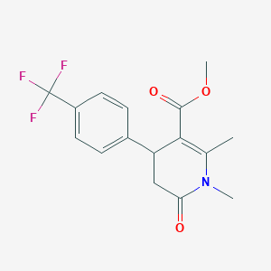 methyl 1,2-dimethyl-6-oxo-4-[4-(trifluoromethyl)phenyl]-1,4,5,6-tetrahydropyridine-3-carboxylate