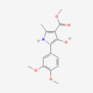 methyl 5-(3,4-dimethoxyphenyl)-4-hydroxy-2-methyl-1H-pyrrole-3-carboxylate