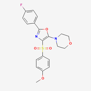 molecular formula C20H19FN2O5S B4333328 4-[2-(4-FLUOROPHENYL)-4-(4-METHOXYBENZENESULFONYL)-1,3-OXAZOL-5-YL]MORPHOLINE 