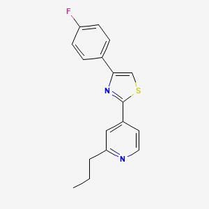 4-[4-(4-fluorophenyl)-1,3-thiazol-2-yl]-2-propylpyridine