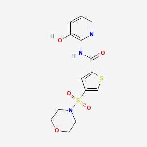 N-(3-hydroxypyridin-2-yl)-4-(morpholin-4-ylsulfonyl)thiophene-2-carboxamide