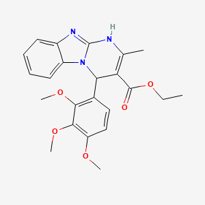 ethyl 2-methyl-4-(2,3,4-trimethoxyphenyl)-1,4-dihydropyrimido[1,2-a]benzimidazole-3-carboxylate