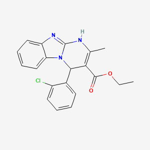 ethyl 4-(2-chlorophenyl)-2-methyl-1,4-dihydropyrimido[1,2-a]benzimidazole-3-carboxylate