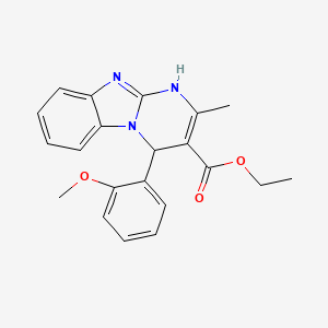 molecular formula C21H21N3O3 B4333544 ethyl 4-(2-methoxyphenyl)-2-methyl-1,4-dihydropyrimido[1,2-a]benzimidazole-3-carboxylate 