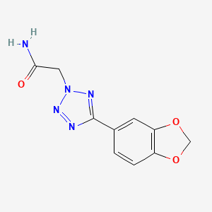 2-[5-(1,3-benzodioxol-5-yl)-2H-tetrazol-2-yl]acetamide