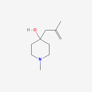 molecular formula C10H19NO B4333568 1-methyl-4-(2-methylprop-2-en-1-yl)piperidin-4-ol CAS No. 890091-81-3