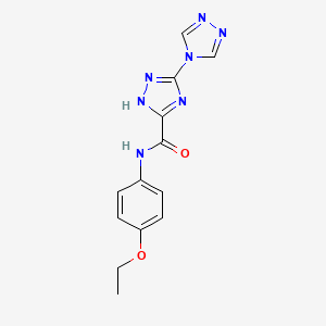 molecular formula C13H13N7O2 B4333614 N-(4-ethoxyphenyl)-2H-3,4'-bi-1,2,4-triazole-5-carboxamide 