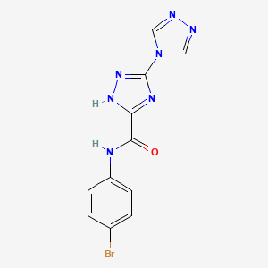 N-(4-bromophenyl)-2H-3,4'-bi-1,2,4-triazole-5-carboxamide