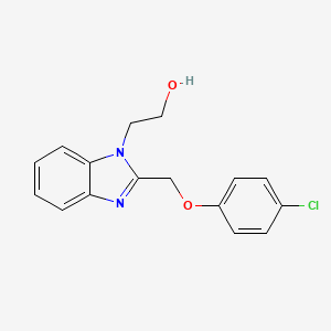 2-{2-[(4-chlorophenoxy)methyl]-1H-benzimidazol-1-yl}ethanol