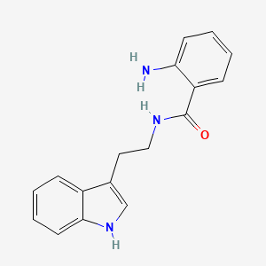 molecular formula C17H17N3O B4333653 2-amino-N-[2-(1H-indol-3-yl)ethyl]benzamide CAS No. 33284-02-5