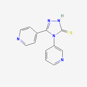 molecular formula C12H9N5S B4333677 4-(pyridin-3-yl)-5-(pyridin-4-yl)-4H-1,2,4-triazole-3-thiol 