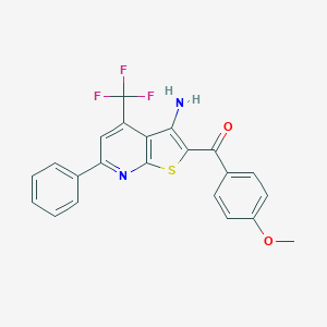 [3-Amino-6-phenyl-4-(trifluoromethyl)thieno[2,3-b]pyridin-2-yl](4-methoxyphenyl)methanone