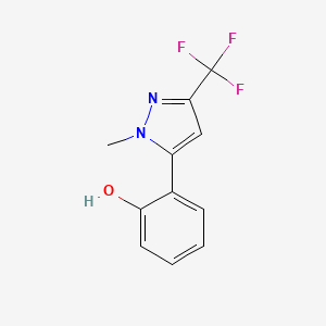 2-[1-methyl-3-(trifluoromethyl)-1H-pyrazol-5-yl]phenol