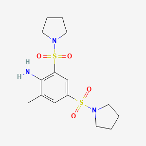 2-methyl-4,6-bis(pyrrolidin-1-ylsulfonyl)aniline