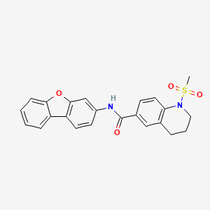 N-dibenzo[b,d]furan-3-yl-1-(methylsulfonyl)-1,2,3,4-tetrahydroquinoline-6-carboxamide