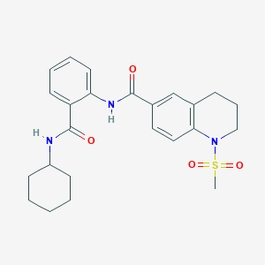 N-{2-[(cyclohexylamino)carbonyl]phenyl}-1-(methylsulfonyl)-1,2,3,4-tetrahydroquinoline-6-carboxamide