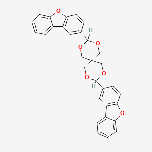 molecular formula C31H24O6 B4333822 2,2'-(2,4,8,10-tetraoxaspiro[5.5]undecane-3,9-diyl)bisdibenzo[b,d]furan 