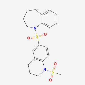 1-{[1-(methylsulfonyl)-1,2,3,4-tetrahydroquinolin-6-yl]sulfonyl}-2,3,4,5-tetrahydro-1H-1-benzazepine