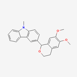 3-(6,7-dimethoxy-3,4-dihydro-1H-isochromen-1-yl)-9-methyl-9H-carbazole