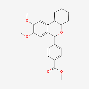 methyl 4-(8,9-dimethoxy-2,3,4,4a,6,10b-hexahydro-1H-benzo[c]chromen-6-yl)benzoate