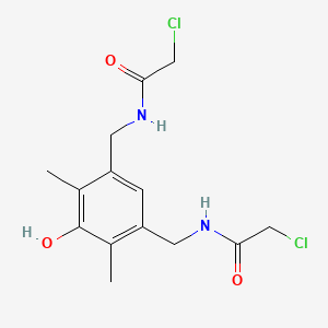 N,N'-[(5-hydroxy-4,6-dimethyl-1,3-phenylene)bis(methylene)]bis(2-chloroacetamide)