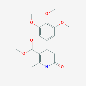 methyl 1,2-dimethyl-6-oxo-4-(3,4,5-trimethoxyphenyl)-1,4,5,6-tetrahydropyridine-3-carboxylate